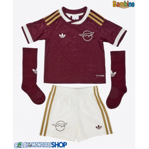 Maglie da calcio Leicester City Seconda Maglia Bambino 2026-27 Manica Corta + Pantaloni corti)